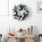 24" Pinecones & Berries Christmas Wreath with Silver Ornaments